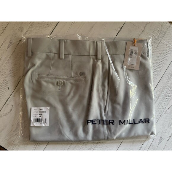 PETER MILLAR Mens 36 Salem Performance Shorts GOLF British gry ME0EB82 MRSP $108 - Picture 1 of 9